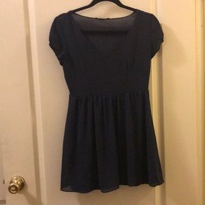 Navy babydoll dress